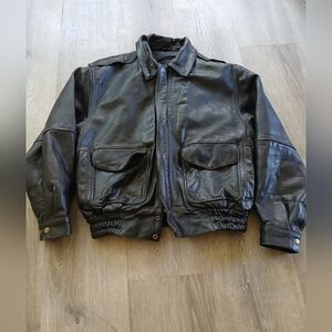 Mossi Vintage Black Leather Jacket